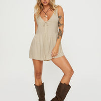 Mackellar Romper Beige