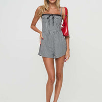 Trynia Romper Black / White Gingham