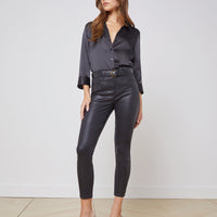 Margot Coated Cropped Skinny Jean