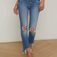 High Line Distressed Skinny Jean