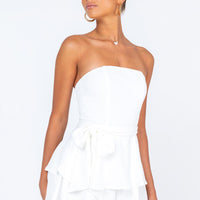 The Rolla Romper White