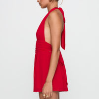 Got Me Started Romper Red