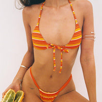 Another Sunny Day Bikini Bottoms Orange Stripe
