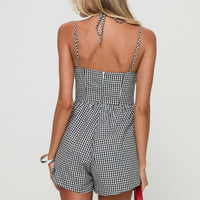 Trynia Romper Black / White Gingham