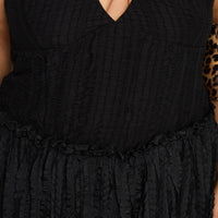 Mixie Halter Romper Black Curve