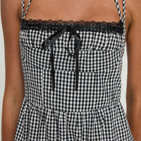 Trynia Romper Black / White Gingham