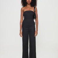 Luster Strapless Jumpsuit Black
