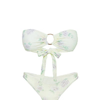 Gonzalez High Cut Bikini Bottoms Yellow / Purple Floral