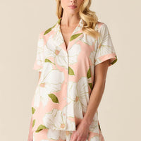 Maren Cloud Jersey PJ Set in Magnolia