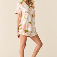 Maren Cloud Jersey PJ Set in Magnolia