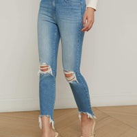 High Line Distressed Skinny Jean