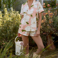Maren Cloud Jersey PJ Set in Magnolia