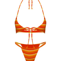 Another Sunny Day Bikini Bottoms Orange Stripe