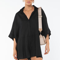 Teney Romper Black