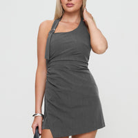Swinton Halter Playsuit Charcoal