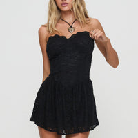 Tournus Skort Playsuit Black