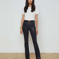 Ruth Coated Straight-Leg Jean