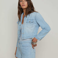 Koda Cropped Chambray Jacket