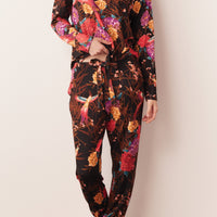 Shari Cloud Jersey PJ Set in Twilight Garden