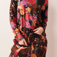 Shari Cloud Jersey PJ Set in Twilight Garden