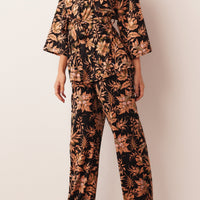 Julia Cloud Jersey PJ Set in Damask
