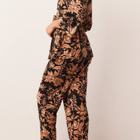 Julia Cloud Jersey PJ Set in Damask