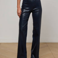 Clayton Coated Wide-Leg Jean
