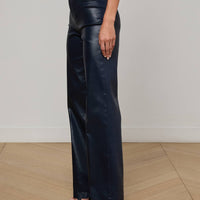 Clayton Coated Wide-Leg Jean