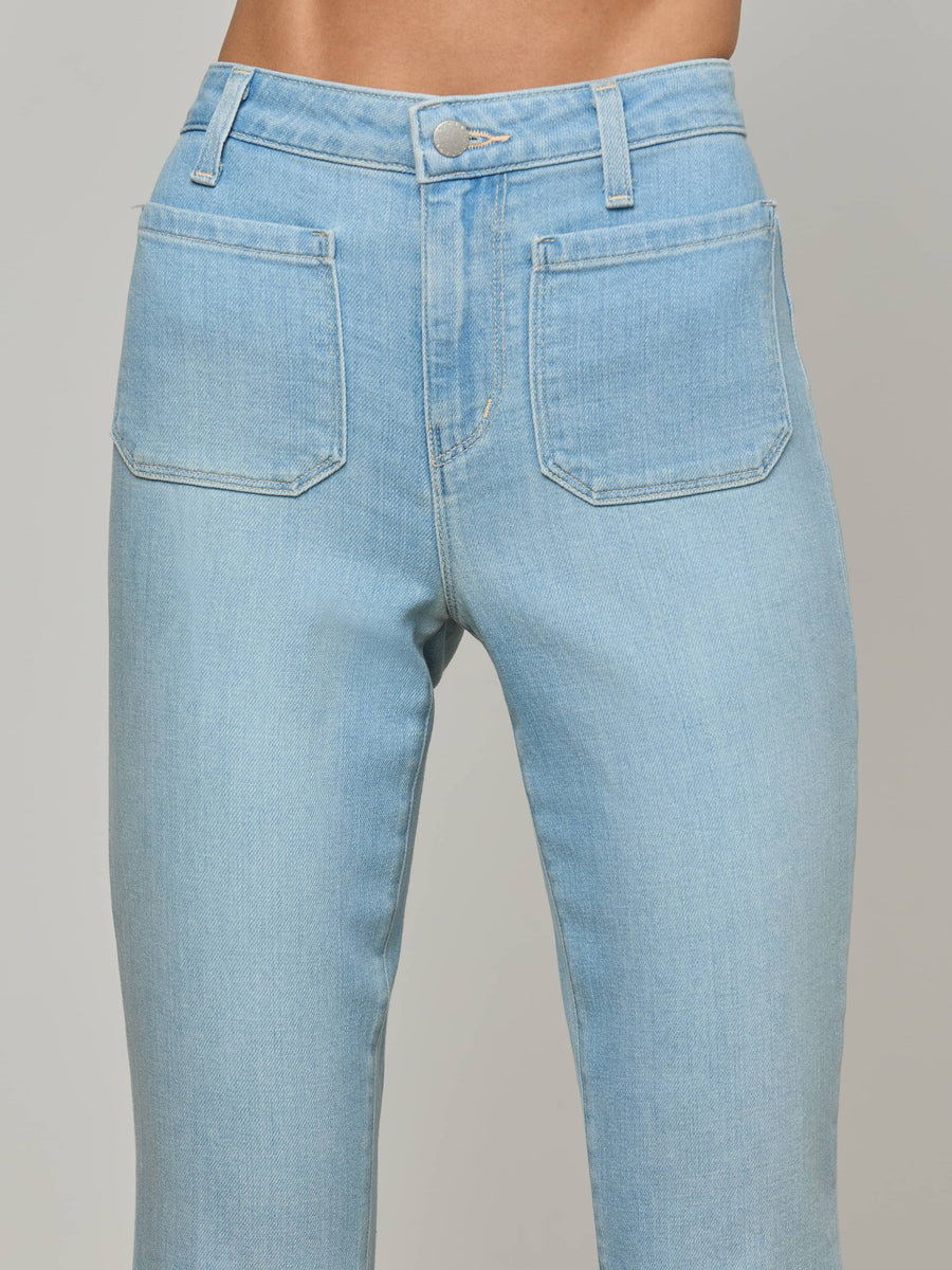 Noya Cropped Slim Flare Jean