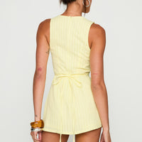 Yumiko Romper Yellow Petite