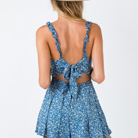 Thunderclouds Romper Blue
