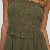 In Wonderland Romper Sage