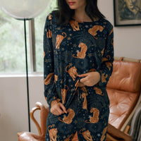 Shari Cloud Jersey PJ Set in Cosmic Jungle