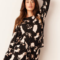 Shari Cloud Jersey PJ Set in Zodiac