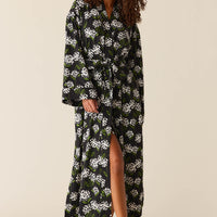 Kaia Cloud Jersey Kimono Robe in Blossom
