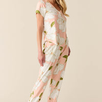 Nadia Cloud Jersey PJ Set in Magnolia