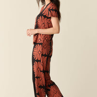 Alyssa Summer Jersey PJ Set in Desert Bloom