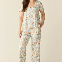 Alyssa Summer Jersey PJ Set in Oasis