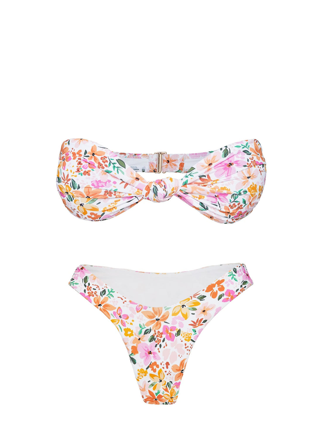 Tamrali Bandeau Bikini Top Multi Floral